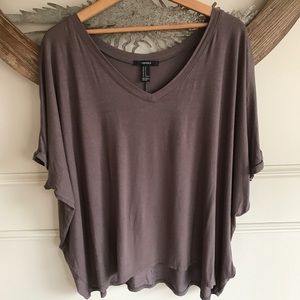Soft drop shoulder boxy/flowy top